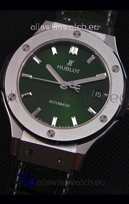 IMG_9081 Hublot Big Bang Classic Fusion 38MM 1:1 Mirror Green Dial Replica 5