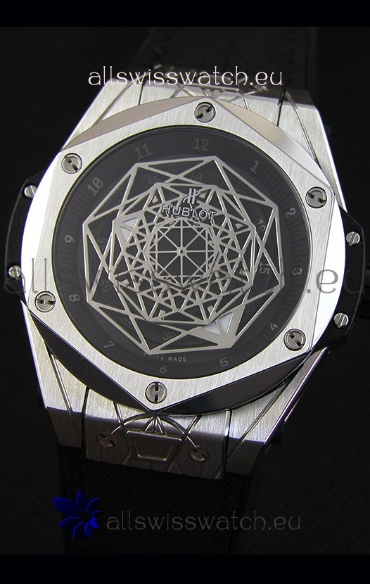 IMG_9081 Hublot Big Bang Sang Bleu 45MM Stainless Steel Replica 5