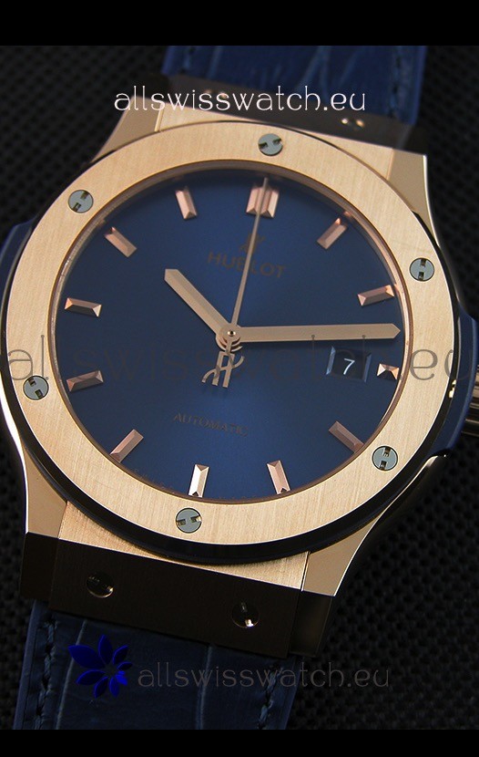 IMG_9081 Hublot Classic Fusion Blue King Gold- 1:1 Mirror Replica 5