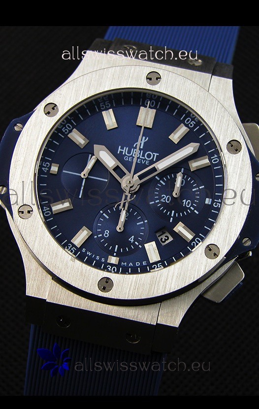 IMG_9081 Hublot Big Bang Steel Blue1:1 Mirror Replica 5