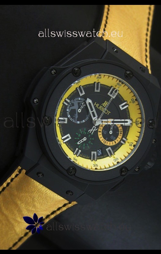 IMG_9081 Hublot Big Bang Yellow Skeleton Quartz 45MM Replica 5