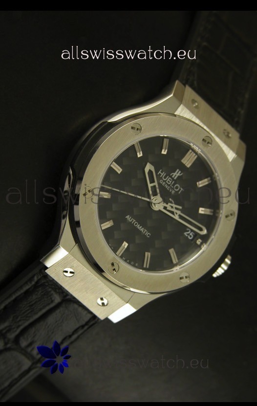 IMG_9081 Hublot Classic Fusion 39MM Steel Case Carbon Dial Replica 5