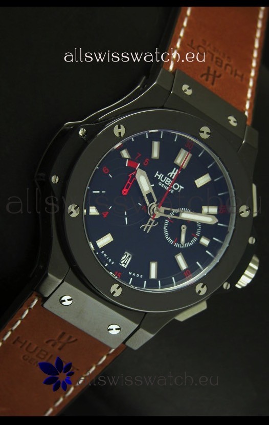 IMG_9081 Hublot Big Bang Stainless Ceramic Case/Bezel Quartz 45MM Replica 5