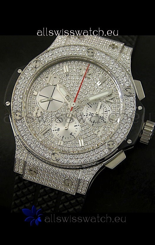 IMG_9081 Hublot Big Bang Bling Edition- Titanium Case Replica 5