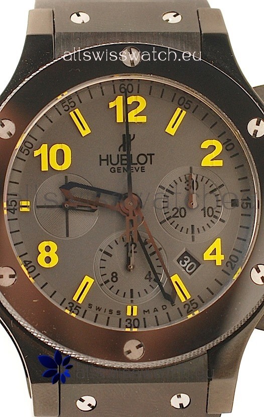 IMG_9081 The Limited Edition Hublot Selfridges X Big Bang Chronograph 100th Anniversary Ceramic - 1:1 Mirror Replica 5