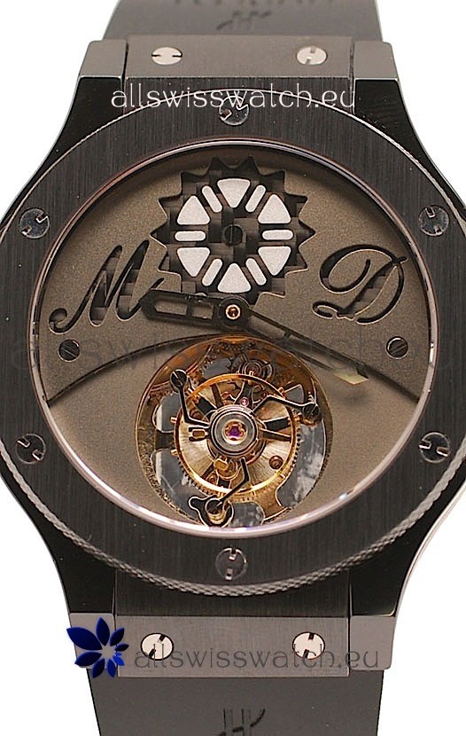 IMG_9081 Hublot Big Bang Tourbillon MD Solo Bang PVD Replica 5