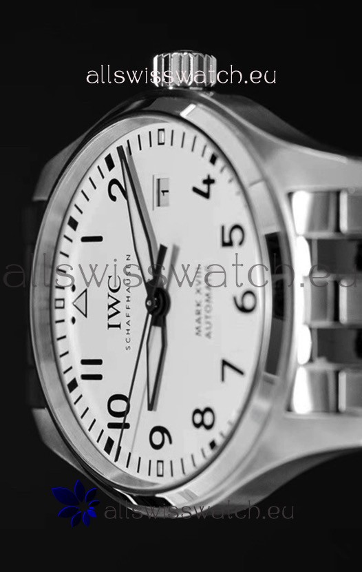 IMG_9081 IWC MARK XVIIIin 904L Steel White Dial 40MM - 1:1 Mirror Replica 5