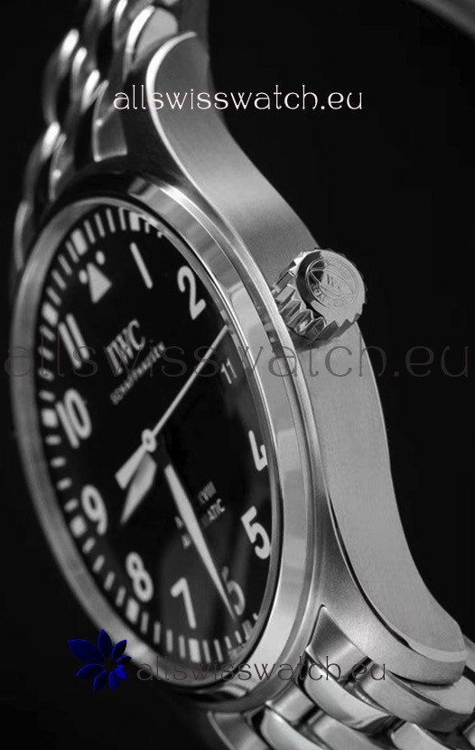 IMG_9081 IWC MARK XVIIIin 904L Steel Black Dial 40MM - 1:1 Mirror Replica 5