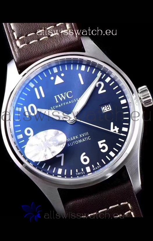 IWC Pilot's MARK XVIII IW327010 Steel Blue Dial Le Petit Prince 904L Steel 1:1 Mirror Replica 5