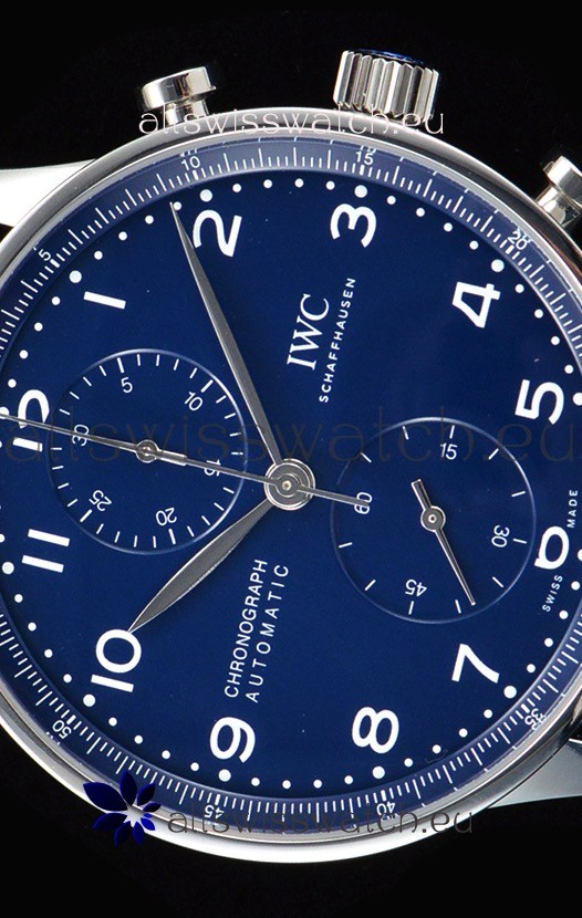 IMG_9081 IWC Portuguese Chronograph Blue Dial 1:1 Mirror Replica 5