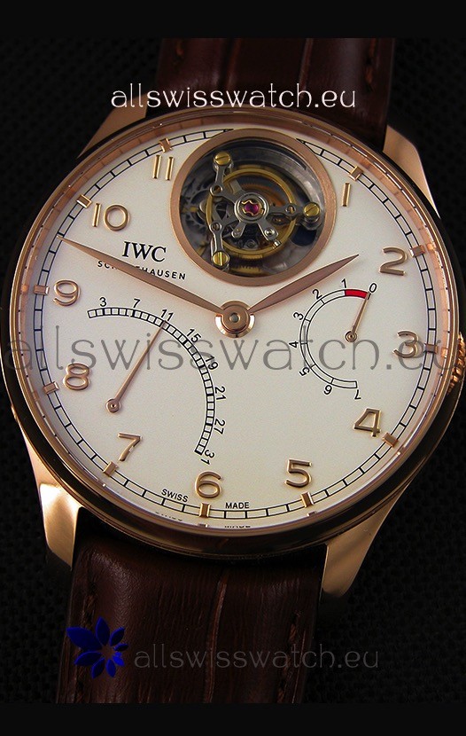 IMG_9081 IWC Portugieser Tourbillon Mystere Retrograde IW504402 Pink Gold UPDATED 2019 Version Replica 5