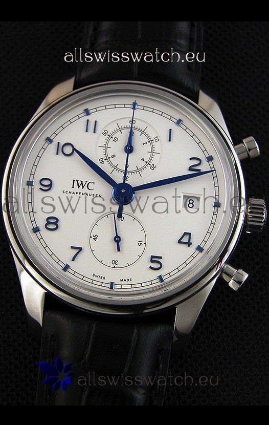IMG_9081 IWC Portugieser Chronograph Classic IW390302 White Dial Replica 5