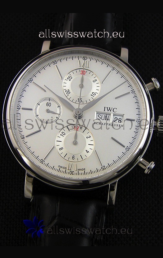 IMG_9081 IWC Portofino Chronograph IW391007 White Dial 1:1 Mirror Replica 5