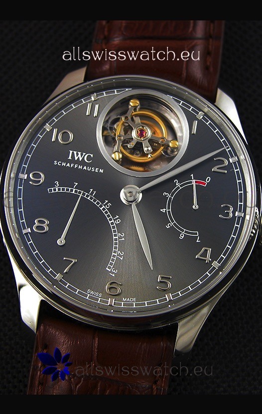 IWC Portugieser Tourbillon Mystere Retrograde Silver Dial UPDATED 2019 Version  Replica 5