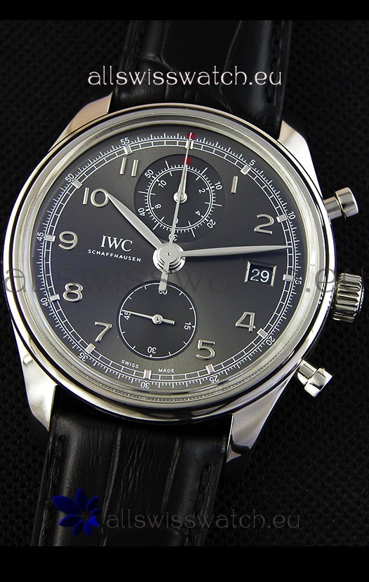 IMG_9081 IWC Portugieser Chronograph Classic IW390302 Grey Dial Replica 5