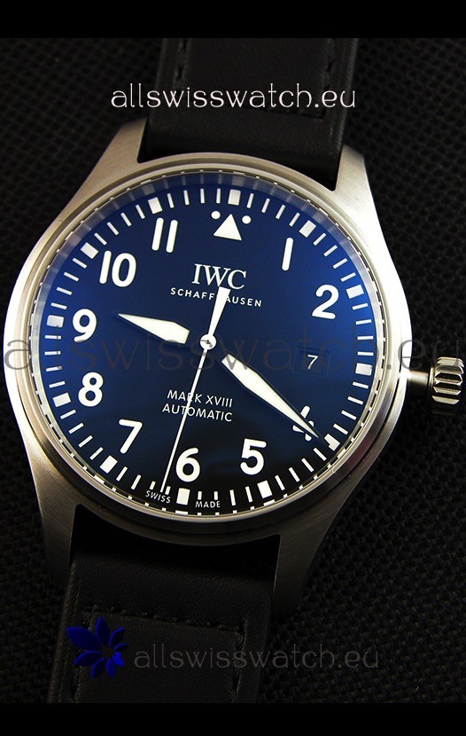 IMG_9081 IWC Pilot's MARK XVIII IW327009 Black Dial1:1 Mirror Edition Replica 5