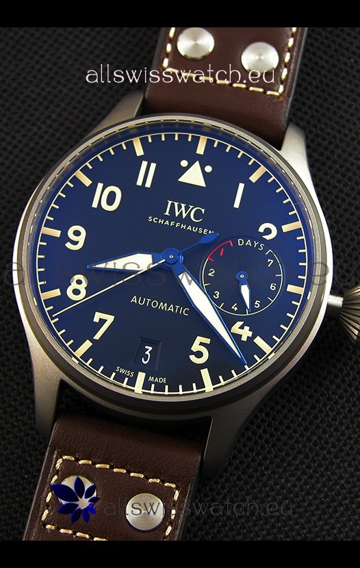 IMG_9081 IWC Big Pilot's IW501004 Heritage Titanium - Functional Power Reserve 1:1 Mirror Replica 5