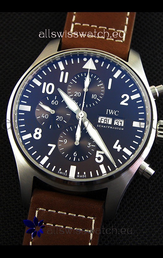 IMG_9081 IWC Pilot's Chronograph IW377713 Antoine De Saint Exupéry1:1 Mirror Replica 5