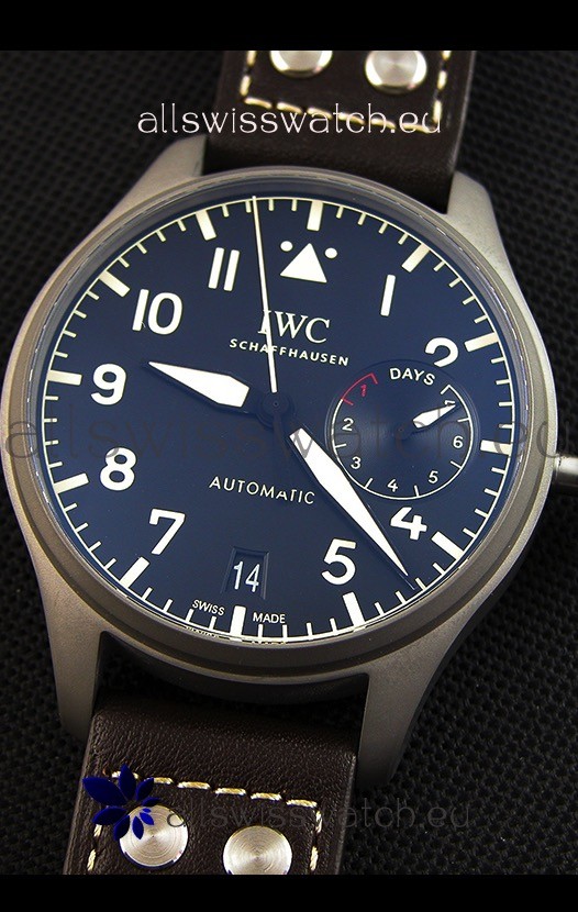 IMG_9081 IWC Big Pilot's IW501004 Heritage Titanium - Functional Power Reserve 1:1 Mirror Replica 5