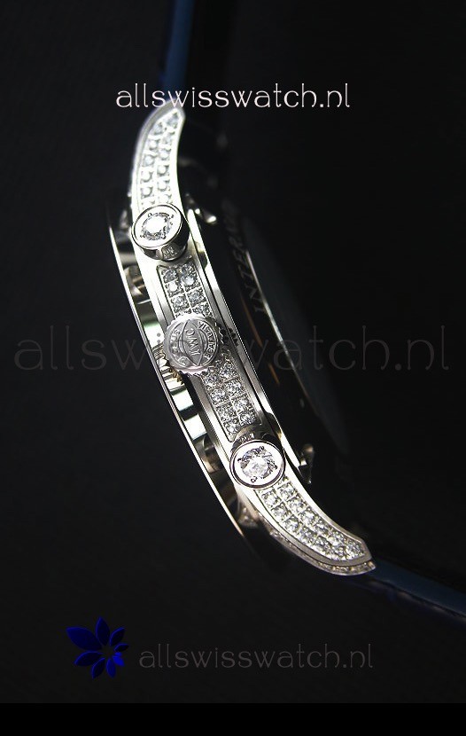 IWC Portuguese Chronograph White Dial with Diamonds 1:1 Mirror Replica 5