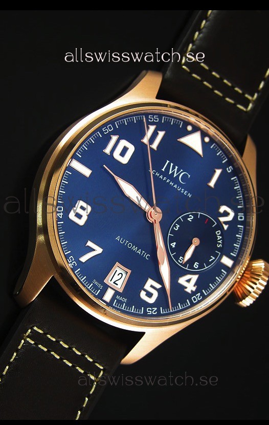 IMG_9081 IWC Big Pilot Rose Gold - Functional Power Reserve 1:1 Mirror Replica 5