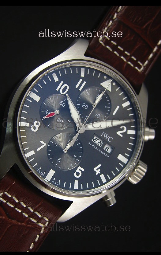 IMG_9081 IWC IW377719 Pilot's Chronograph Spitfire 1:1 Mirror Updated Version Replica 5