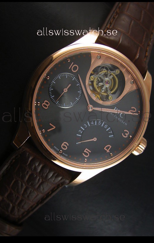 IMG_9081 IWC IW504602 Portugieser Tourbillon Rose Gold in Grey Dial Replica 5