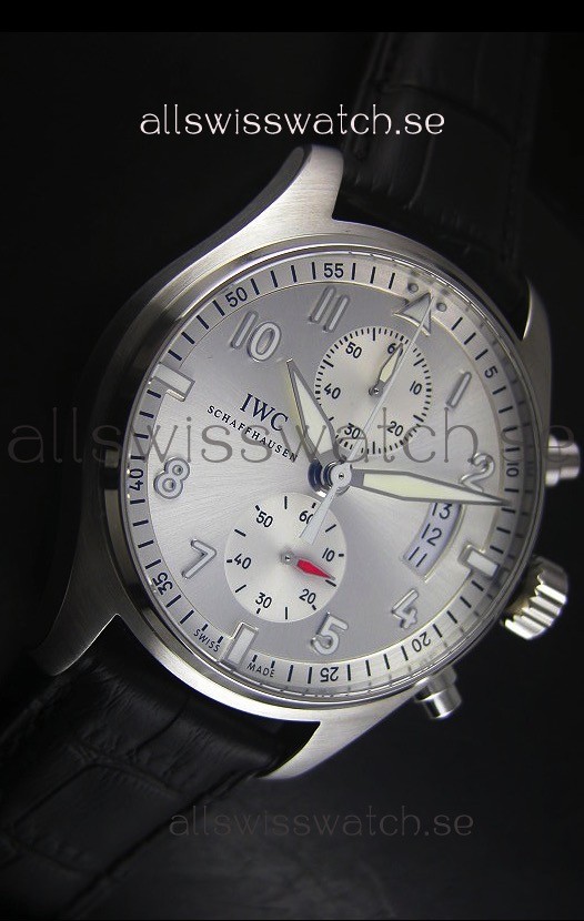 IMG_9081 IWC Pilot Chronograph IW387809 Stainless Steel 1:1 Mirror Replica 5