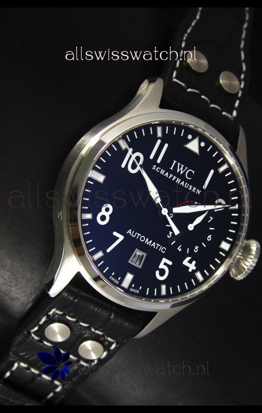 IMG_9081 IWC Big Pilot Steel in Black Dial - Updated Case Version Replica 5