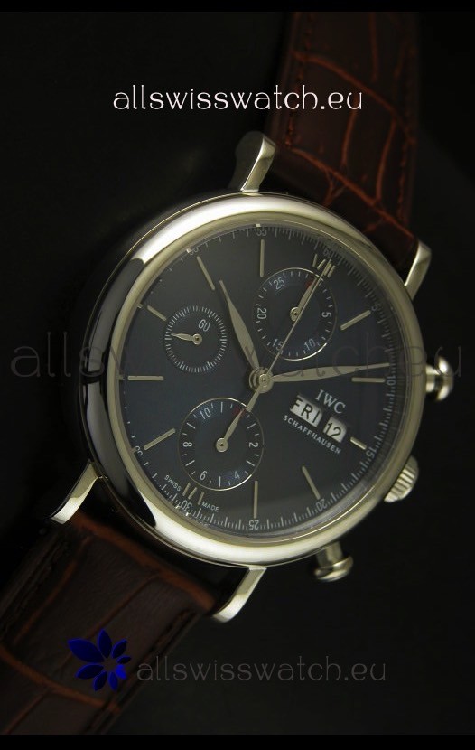 IMG_9081 IWC Portofino Chronograph in Steel Case Grey Dial Replica 5