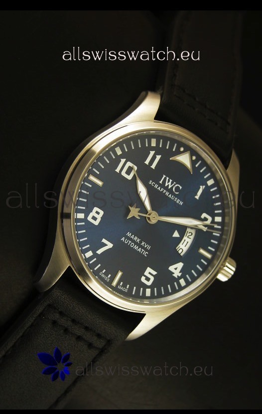 IMG_9081 IWC Mark XVII Stainless Steel Blue Dial Replica 5