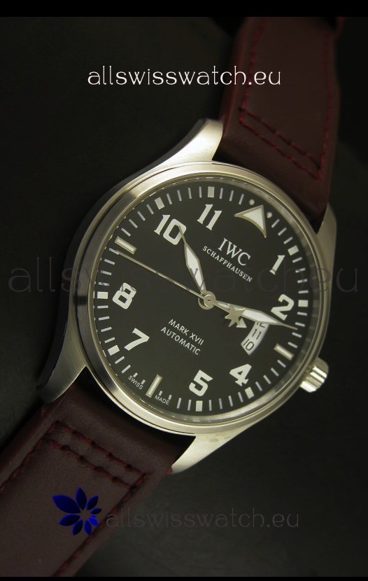 IMG_9081 IWC Mark XVII Stainless Steel Black Dial Replica 5