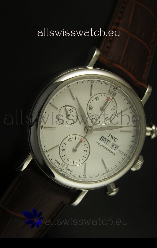 IMG_9081 IWC Portofino Chronograph in Steel Case White Dial Replica 5