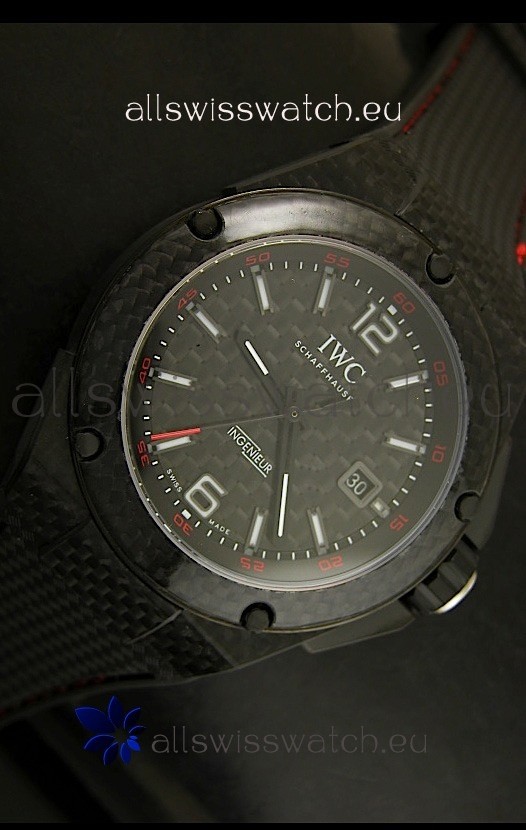 IMG_9081 IWC Ingenieur Carbon Casingin Black Carbon Dial Replica 5