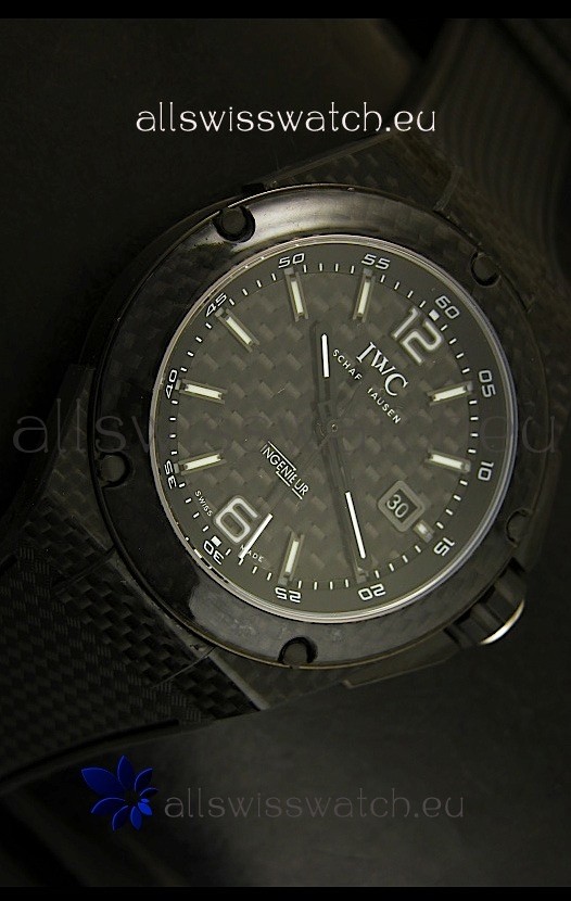 IMG_9081 IWC Ingenieur Carbon Casingin Black Carbon Dial Replica 5