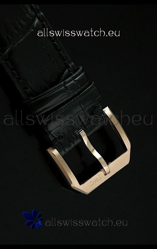 IMG_9081 IWC Schaffhausen Ingenuier Vintage Automatic Rose Gold in Black Dial Replica 5