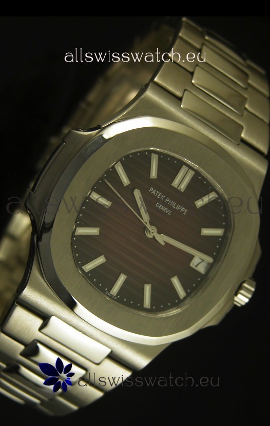 IMG_9081 Patek Philippe Nautilus 5711 Jumbo Burgundy - 1:1 Ultimate Mirror Replica 5