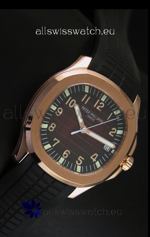 IMG_9081 Patek Philippe Aquanaut Rose Gold in Brown Dial - 1:1 Mirror Replica 5
