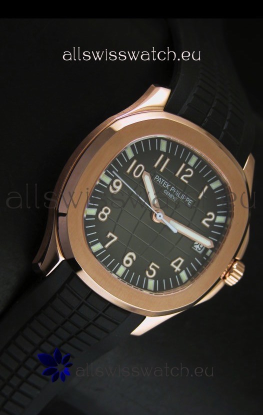 IMG_9081 Patek Philippe Aquanaut Rose Gold in Grey Dial - 1:1 Mirror Replica 5