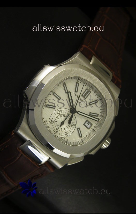 IMG_9081 Patek Philippe Nautilus 5980 Brown Strap - 1:1 Ultimate Mirror Replica 5