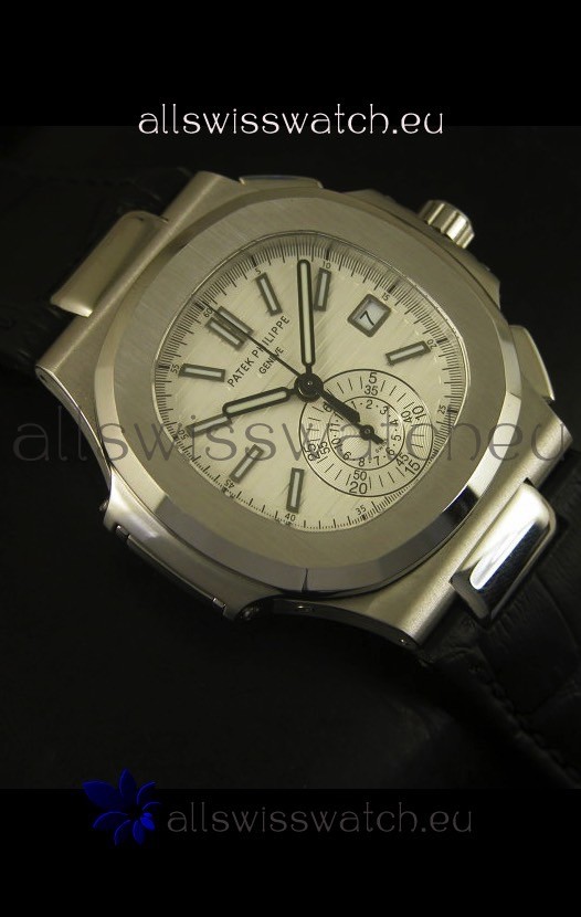 IMG_9081 Patek Philippe Nautilus 5980 Black Strap - 1:1 Ultimate Mirror Replica 5