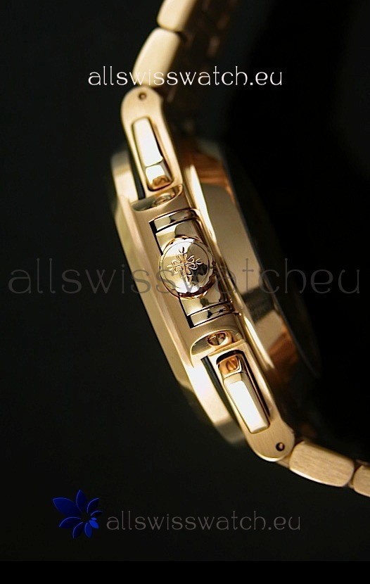 IMG_9081 Patek Philippe Nautilus 5980 Chronograph Pink Gold - 1:1 Mirror Replica 5