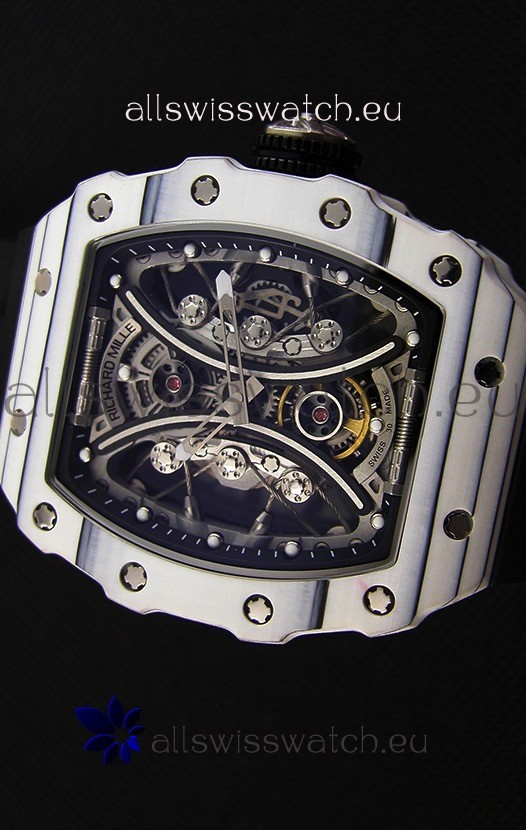 IMG_9081 Richard Mille RM53-01 Pablo Mac Donough White Carbon Case Replica 5