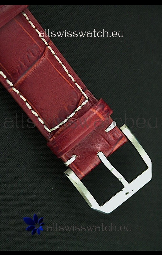 IMG_9081 IWC Fliegeruhr International Co. Automatic in Red Strap Replica 5