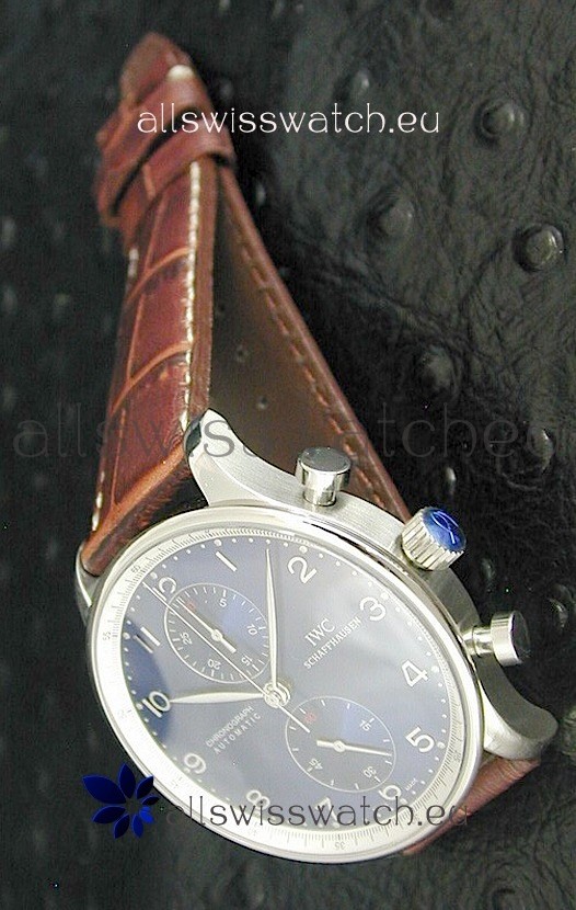 IMG_9081 IWC Portuguese Chronographin Blue Dial Replica 5