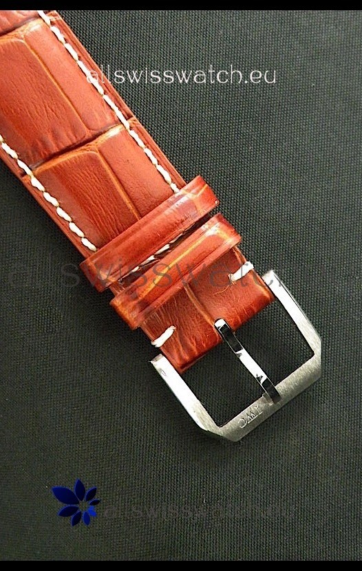 IMG_9081 IWC Fliegeruhr International Co. Automatic in Brown Leather Strap Replica 5