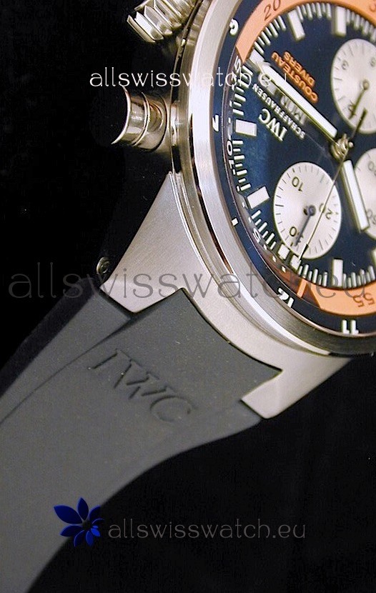 IWC Cousteau Divers in Black Dial Replica 5