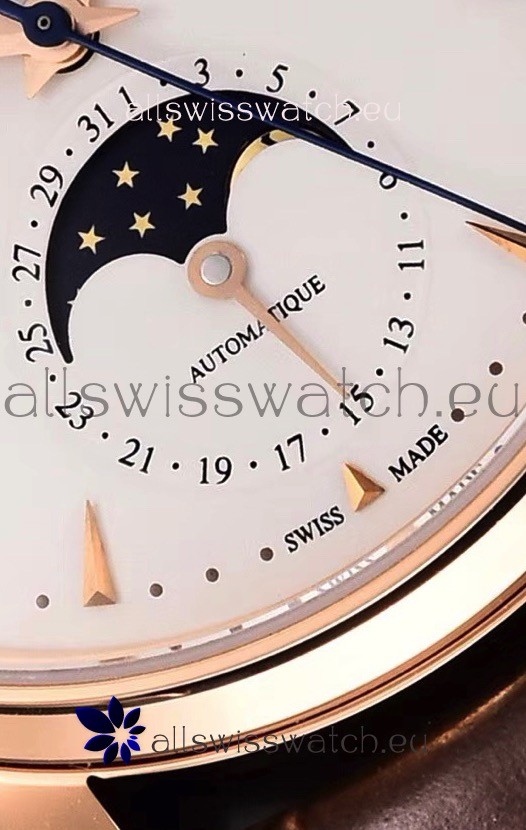 IMG_9081 Jaeger LeCoultre Master Ultra Thin Moon Pink Gold 1:1 Mirror Replica 5