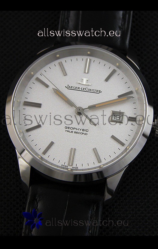 IMG_9081 Jaeger LeCoultre Geophysic True Second Steel Case White Dial Replica 5