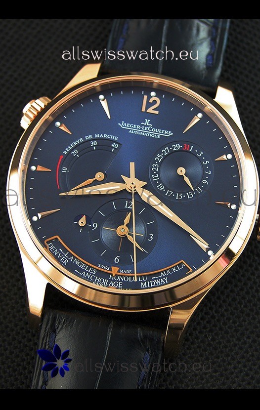 IMG_9081 Jaeger LeCoultre Master Geographic Power Reserve Pink Gold Replica 5